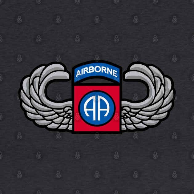 82nd Airborne Jump Wings by Trent Tides